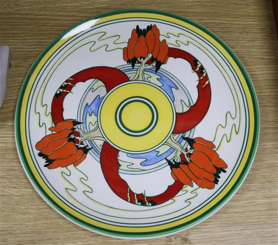 A modern Wedgwood Clarice Cliff Centenary Collection Bizarre cabinet dish